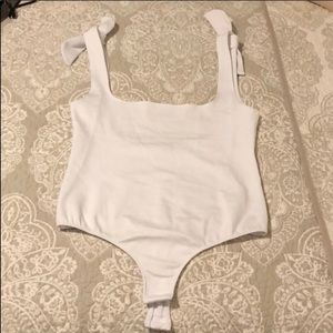 White Free People bodysuit